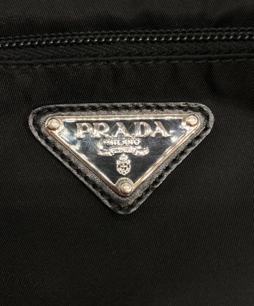 PRADA（プラダ）PRADA (プラダ) ナイロンショルダーバッグ ブラックの古着・服飾アイテム