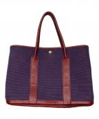 HERMESエルメス）の古着「ガーデンパーティPM」｜ネイビー×バーガンディ