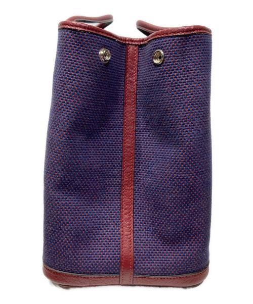 HERMES（エルメス）HERMES (エルメス) ガーデンパーティPM ネイビー×バーガンディの古着・服飾アイテム