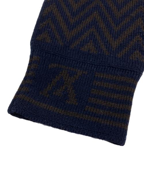 LOUIS VUITTON（ルイ ヴィトン）LOUIS VUITTON (ルイ ヴィトン) ニットグローブ ネイビーの古着・服飾アイテム