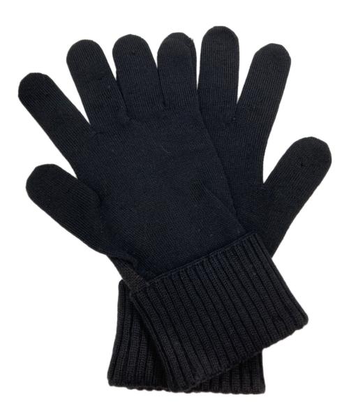 LOUIS VUITTON（ルイ ヴィトン）LOUIS VUITTON (ルイ ヴィトン) ダミエ柄 ニットグローブ ブラック×ブラウンの古着・服飾アイテム