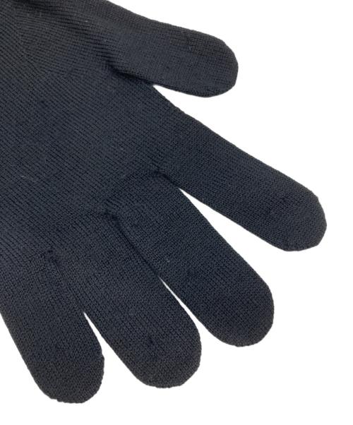 LOUIS VUITTON（ルイ ヴィトン）LOUIS VUITTON (ルイ ヴィトン) ダミエ柄 ニットグローブ ブラック×ブラウンの古着・服飾アイテム