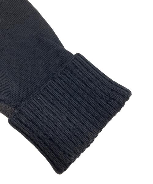 LOUIS VUITTON（ルイ ヴィトン）LOUIS VUITTON (ルイ ヴィトン) ダミエ柄 ニットグローブ ブラック×ブラウンの古着・服飾アイテム