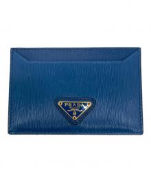 PRADA（プラダ）の古着「1MC208　三角プレート　カードケース」｜コバルト