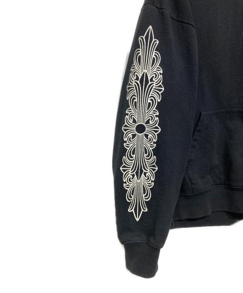 CHROME HEARTS（クロムハーツ）CHROME HEARTS (クロムハーツ) MATTY BOY FLOWER CHOMPER HOODIE ブラック サイズ:Lの古着・服飾アイテム