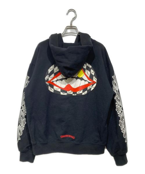 CHROME HEARTS（クロムハーツ）CHROME HEARTS (クロムハーツ) MATTY BOY FLOWER CHOMPER HOODIE ブラック サイズ:Lの古着・服飾アイテム
