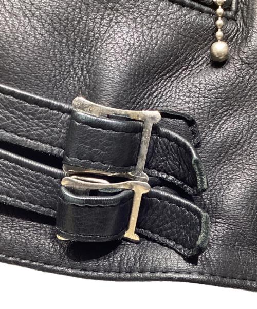 Lewis Leathers（ルイスレザース）Lewis Leathers (ルイスレザース) THE REAL McCOY'S (ザ・リアルマッコイズ) 別注LIGHTNING ディアスキンライダースジャケット ブラック サイズ:Sの古着・服飾アイテム