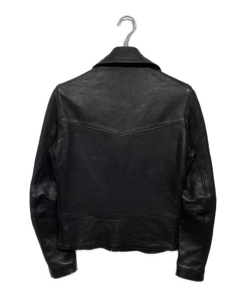 Lewis Leathers（ルイスレザース）Lewis Leathers (ルイスレザース) THE REAL McCOY'S (ザ・リアルマッコイズ) 別注LIGHTNING ディアスキンライダースジャケット ブラック サイズ:Sの古着・服飾アイテム