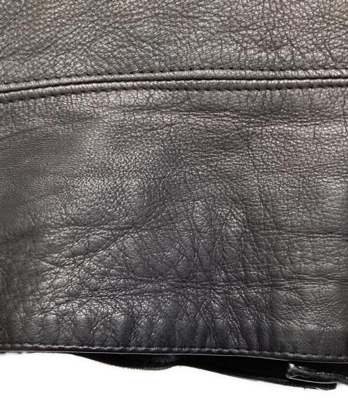 Lewis Leathers（ルイスレザース）Lewis Leathers (ルイスレザース) THE REAL McCOY'S (ザ・リアルマッコイズ) 別注LIGHTNING ディアスキンライダースジャケット ブラック サイズ:Sの古着・服飾アイテム