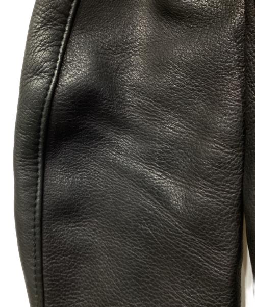 Lewis Leathers（ルイスレザース）Lewis Leathers (ルイスレザース) THE REAL McCOY'S (ザ・リアルマッコイズ) 別注LIGHTNING ディアスキンライダースジャケット ブラック サイズ:Sの古着・服飾アイテム