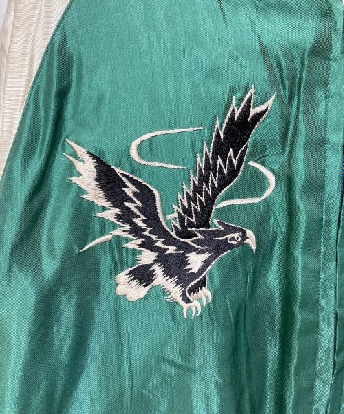 テーラー東洋（テーラートウヨウ）テーラー東洋 (テーラートウヨウ) Mid 1950s Style Acetate Souvenir Jacket ブルー×グリーン サイズ:Mの古着・服飾アイテム