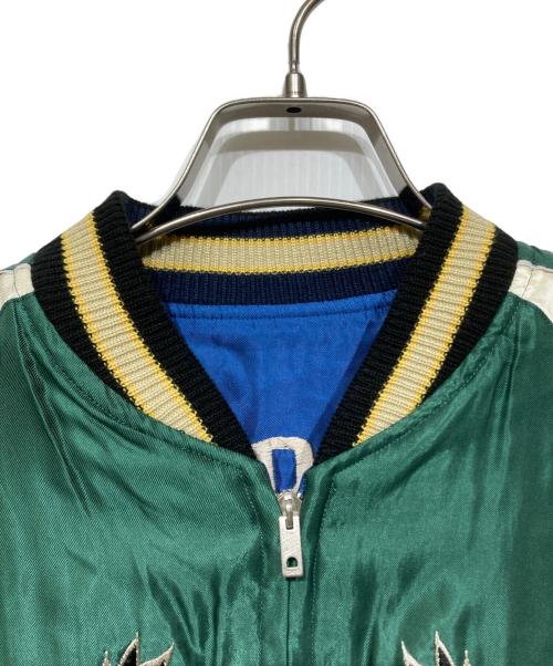 テーラー東洋（テーラートウヨウ）テーラー東洋 (テーラートウヨウ) Mid 1950s Style Acetate Souvenir Jacket ブルー×グリーン サイズ:Mの古着・服飾アイテム