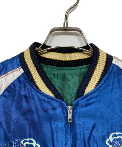 テーラー東洋（テーラートウヨウ）テーラー東洋 (テーラートウヨウ) Mid 1950s Style Acetate Souvenir Jacket ブルー×グリーン サイズ:Mの古着・服飾アイテム