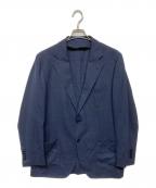 TOMORROW LAND PILGRIMトゥモローランド ピルグリム）の古着「ウール シルク ポリウレタン テーラードジャケット」｜ネイビー