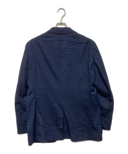 TOMORROW LAND PILGRIM（トゥモローランド ピルグリム）TOMORROW LAND PILGRIM (トゥモローランド ピルグリム) ウール シルク ポリウレタン テーラードジャケット ネイビー サイズ:52Sの古着・服飾アイテム