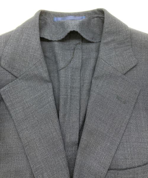 TOMORROW LAND PILGRIM（トゥモローランド ピルグリム）TOMORROW LAND PILGRIM (トゥモローランド ピルグリム) ウール シルク ポリウレタン テーラードジャケット ネイビー サイズ:52Sの古着・服飾アイテム