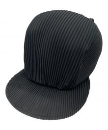 PLEATS PLEASE（プリーツプリーズ）の古着「PP19‐AA501　プリーツキャップ」｜ブラック