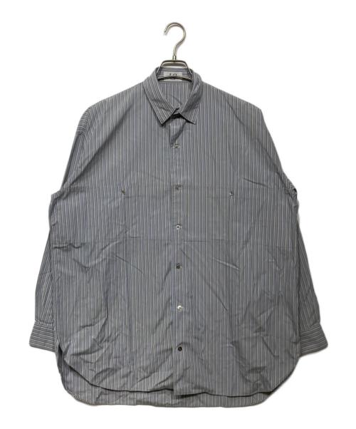 L.Q. Y'S for men（エルキューワイズフォーメン）L.Q. Y's for men (エルキューワイズフォーメン) ストライプシャツ ブルー サイズ:記載なしの古着・服飾アイテム