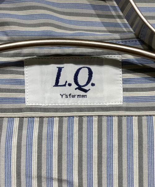 L.Q. Y'S for men（エルキューワイズフォーメン）L.Q. Y's for men (エルキューワイズフォーメン) ストライプシャツ ブルー サイズ:記載なしの古着・服飾アイテム