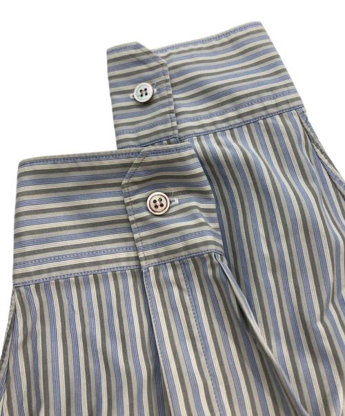 L.Q. Y'S for men（エルキューワイズフォーメン）L.Q. Y's for men (エルキューワイズフォーメン) ストライプシャツ ブルー サイズ:記載なしの古着・服飾アイテム