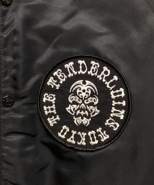 TENDERLOIN（テンダーロイン）TENDERLOIN (テンダーロイン) ボルネオスカル サテンスタジャン ブラック サイズ:XSの古着・服飾アイテム