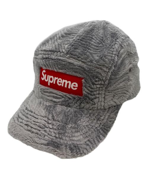 SUPREME（シュプリーム）SUPREME (シュプリーム) supreme swirl fleece camp cap グレー×レッドの古着・服飾アイテム