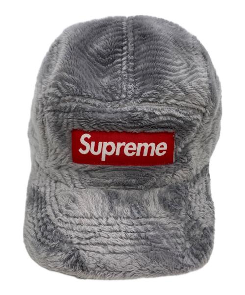 SUPREME（シュプリーム）SUPREME (シュプリーム) supreme swirl fleece camp cap グレー×レッドの古着・服飾アイテム