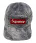 SUPREME (シュプリーム) supreme swirl fleece camp cap グレー×レッド：8000円