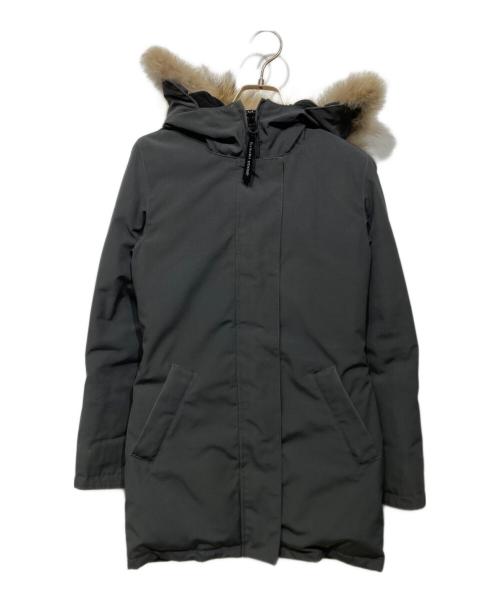 CANADA GOOSE（カナダグース）CANADA GOOSE (カナダグース) VICTORIA PARKA ヴィクトリアパーカ グレー サイズ:2XSの古着・服飾アイテム