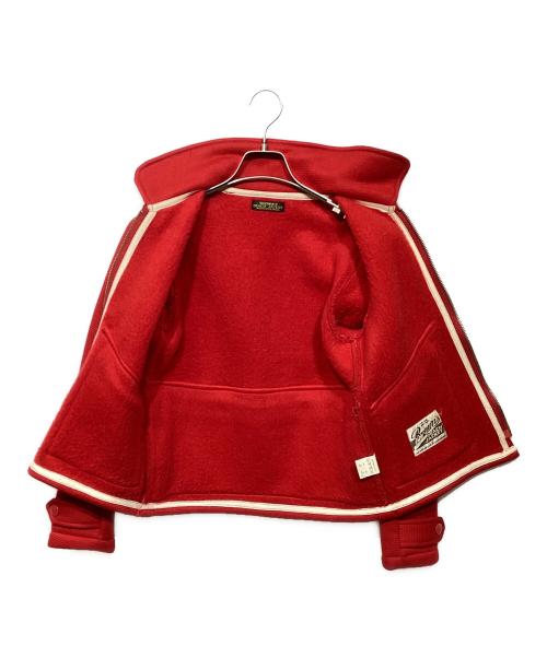 BROWN'S BEACH JACKET（ブラウンズビーチジャケット）BROWN'S BEACH JACKET (ブラウンズビーチジャケット) ハンティングジャケット レッド サイズ:BOYの古着・服飾アイテム
