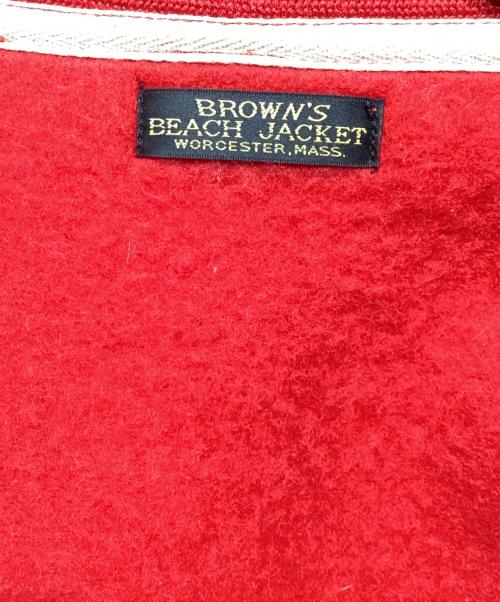 BROWN'S BEACH JACKET（ブラウンズビーチジャケット）BROWN'S BEACH JACKET (ブラウンズビーチジャケット) ハンティングジャケット レッド サイズ:BOYの古着・服飾アイテム