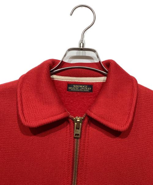 BROWN'S BEACH JACKET（ブラウンズビーチジャケット）BROWN'S BEACH JACKET (ブラウンズビーチジャケット) ハンティングジャケット レッド サイズ:BOYの古着・服飾アイテム