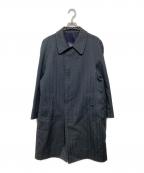 Burberry'sバーバリーズ）の古着「ヘリンボーン比翼ステンカラーコート」｜グレー