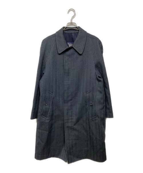 Burberry's（バーバリー）Burberry's (バーバリーズ) ヘリンボーン比翼ステンカラーコート グレー サイズ:R Mの古着・服飾アイテム