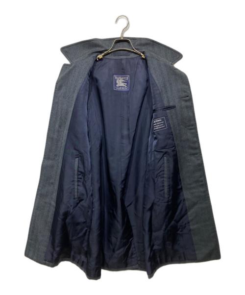 Burberry's（バーバリー）Burberry's (バーバリーズ) ヘリンボーン比翼ステンカラーコート グレー サイズ:R Mの古着・服飾アイテム