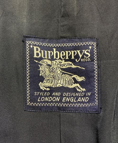Burberry's（バーバリー）Burberry's (バーバリーズ) ヘリンボーン比翼ステンカラーコート グレー サイズ:R Mの古着・服飾アイテム
