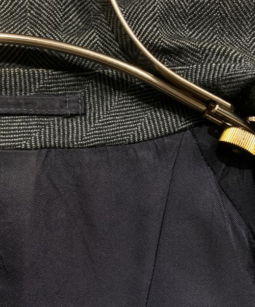 Burberry's（バーバリー）Burberry's (バーバリーズ) ヘリンボーン比翼ステンカラーコート グレー サイズ:R Mの古着・服飾アイテム