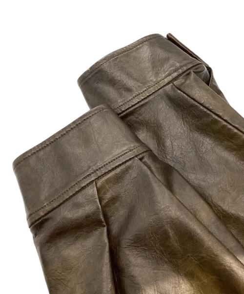 Sea Room lynn（シールームリン）Sea Room lynn (シールームリン) collab Ecoレザーヴィンテージブルゾン ブラウン サイズ:5Lの古着・服飾アイテム