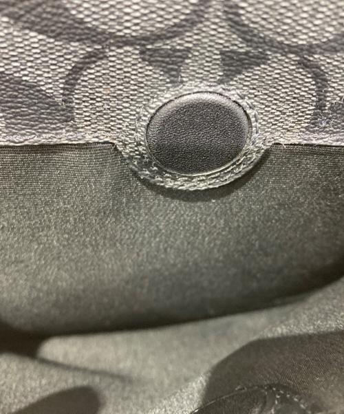 COACH（コーチ）COACH (コーチ) レザーショルダーバッグ ブラックの古着・服飾アイテム