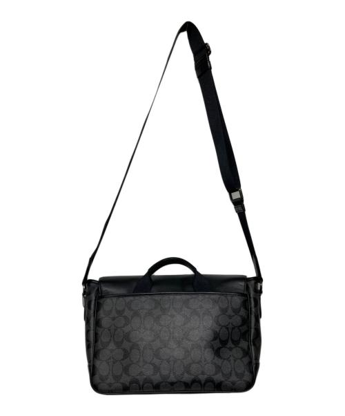 COACH（コーチ）COACH (コーチ) レザーショルダーバッグ ブラックの古着・服飾アイテム