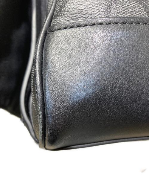 COACH（コーチ）COACH (コーチ) レザーショルダーバッグ ブラックの古着・服飾アイテム