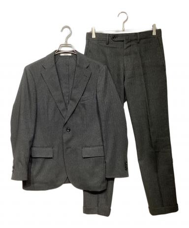 極美品 2XL相当 マッキントッシュ 銀ボタン セットアップスーツ チェック 極美品】ポールスミス セットアップ スーツ 裏地ドット チェック