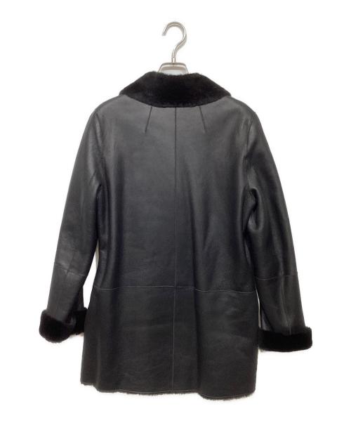 theory（セオリー）theory (セオリー) リアルムートンコート ブラック サイズ:Sの古着・服飾アイテム