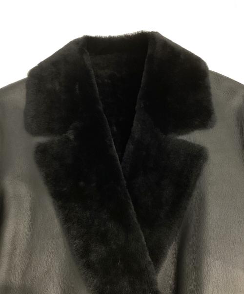 theory（セオリー）theory (セオリー) リアルムートンコート ブラック サイズ:Sの古着・服飾アイテム