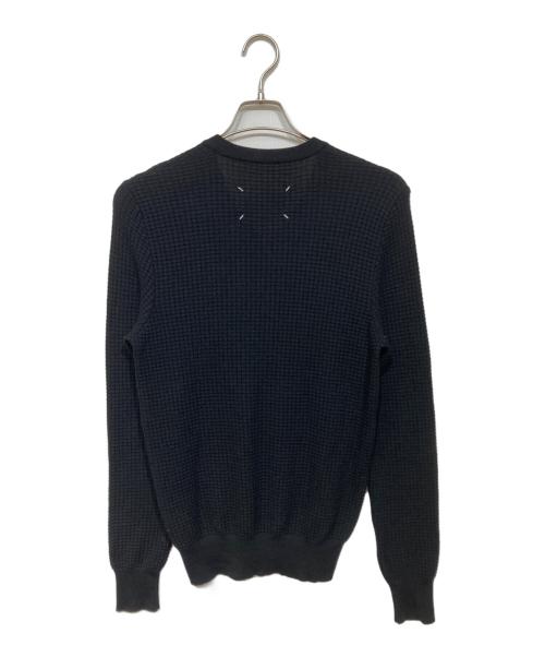 Maison Margiela（メゾンマルジェラ）Maison Margiela (メゾンマルジェラ) ウールVネックニット ブラック サイズ:Sの古着・服飾アイテム