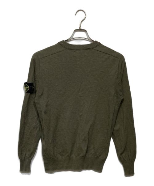 STONE ISLAND（ストーンアイランド）STONE ISLAND (ストーンアイランド) クルーネックニット オリーブ サイズ:Sの古着・服飾アイテム