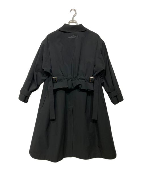 WILD THINGS（ワイルドシングス）WILD THINGS (ワイルドシングス) STYLE&EDIT 別注 バックギャザードベルトステンカラーコート ブラック サイズ:Mの古着・服飾アイテム