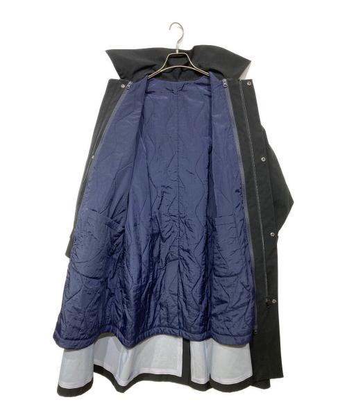 WILD THINGS（ワイルドシングス）WILD THINGS (ワイルドシングス) STYLE&EDIT 別注 バックギャザードベルトステンカラーコート ブラック サイズ:Mの古着・服飾アイテム