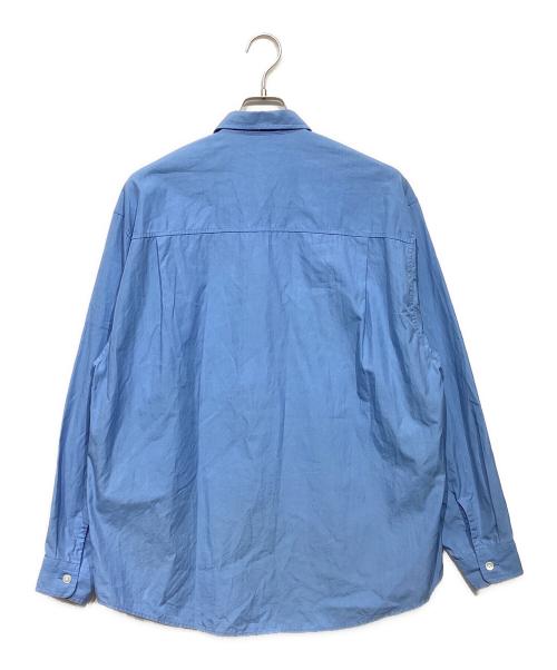 AURALEE（オーラリー）AURALEE (オーラリー) WASHED FINX TWILL BIG SHIRT ブルー サイズ:4の古着・服飾アイテム
