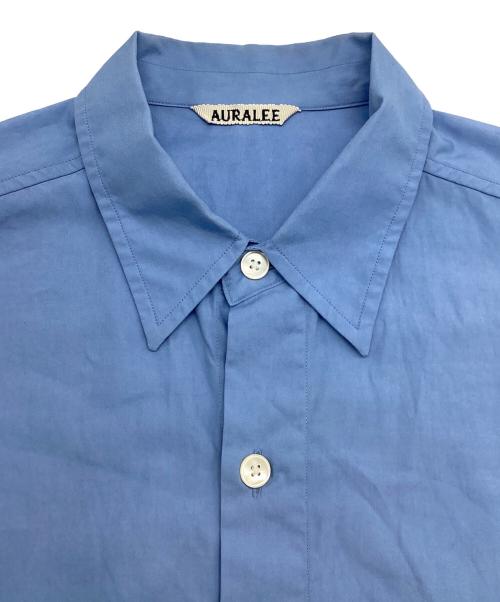 AURALEE（オーラリー）AURALEE (オーラリー) WASHED FINX TWILL BIG SHIRT ブルー サイズ:4の古着・服飾アイテム